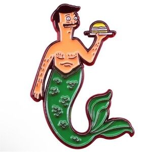 Bob’s Burgers Enamel Pin, Merman Bob As A Merman Enamel Pin, Funny Pin